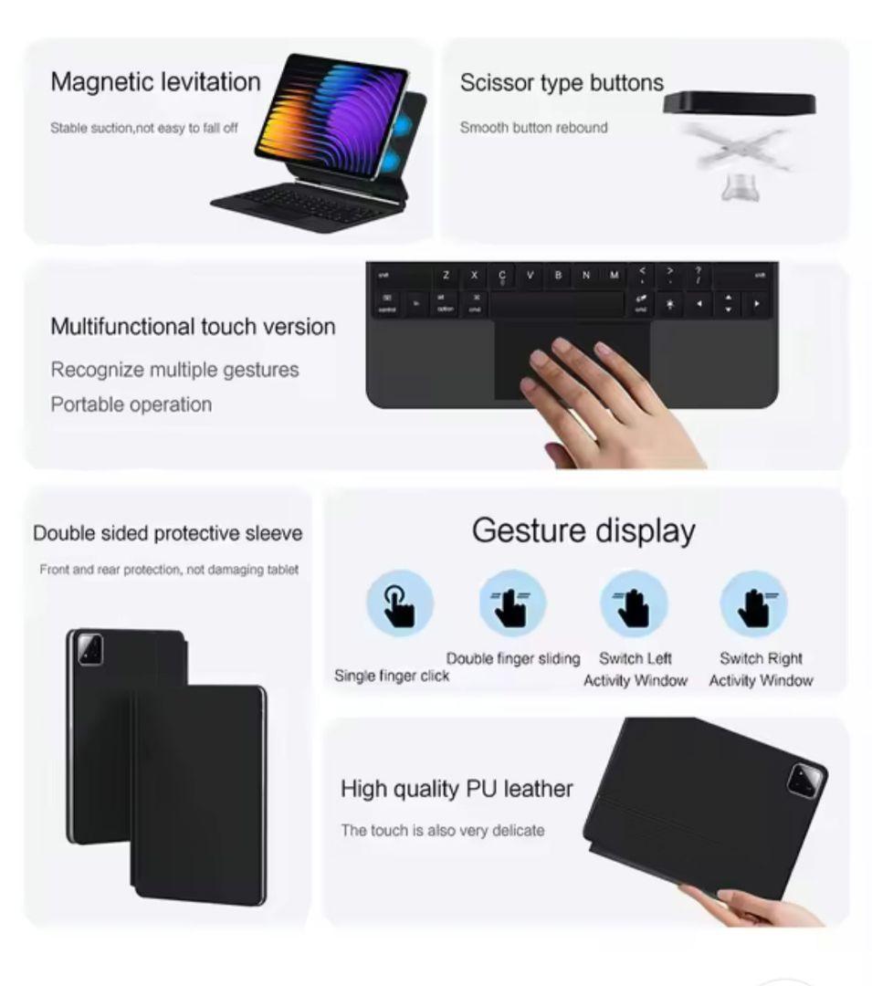 Androidタブレットアクセサリー Xiaomi pad7 / 7pro Keyboard Case