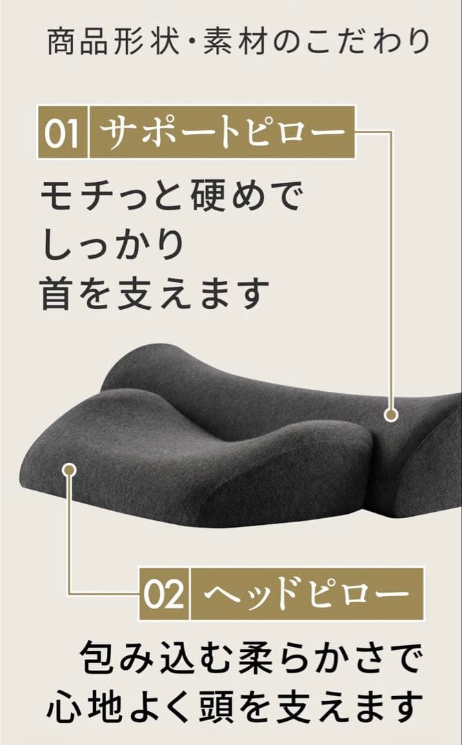 【値下】首と肩のことだけを考えたダブル枕 まくら 温感