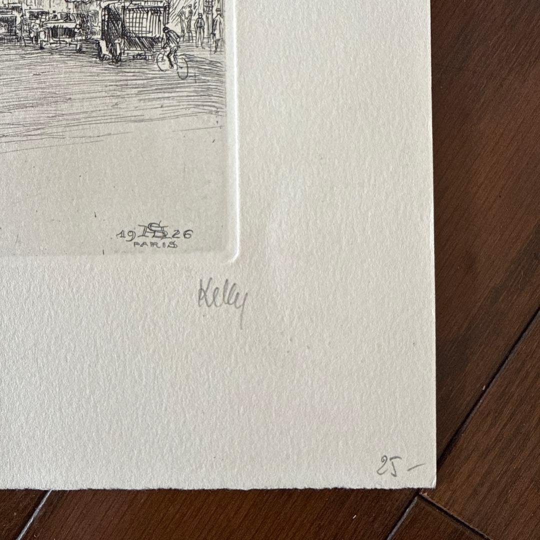 Kelly リトグラフ 1926年 パリ
