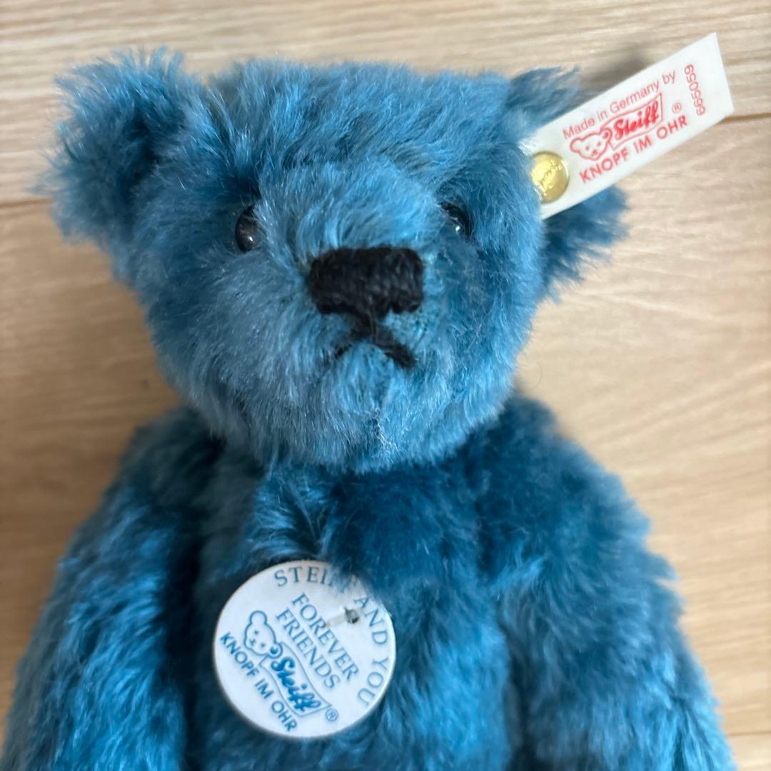 Steiff 青いぬいぐるみ 約30cm