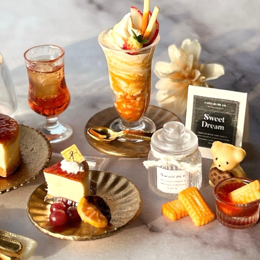 No.168 限定1セット ブリュレチーズケーキ　ミニチュア　ハンドメイド