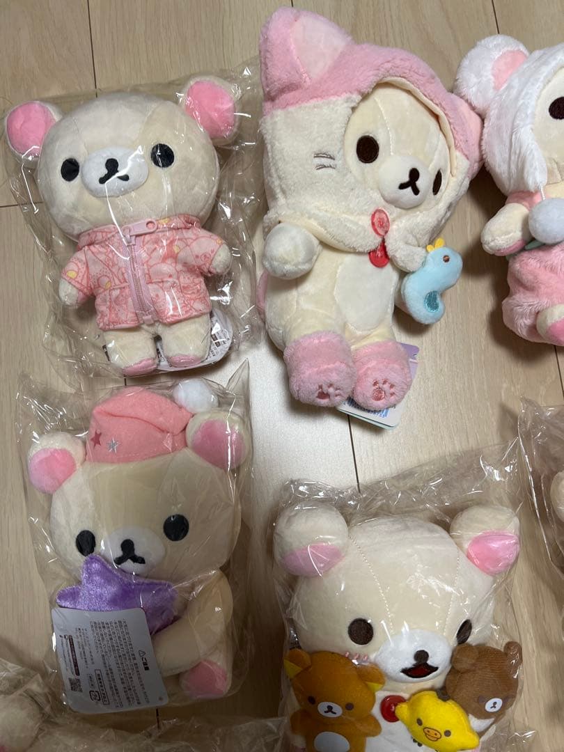 コリラックマ　タグ付きぬいぐるみ　9点セット