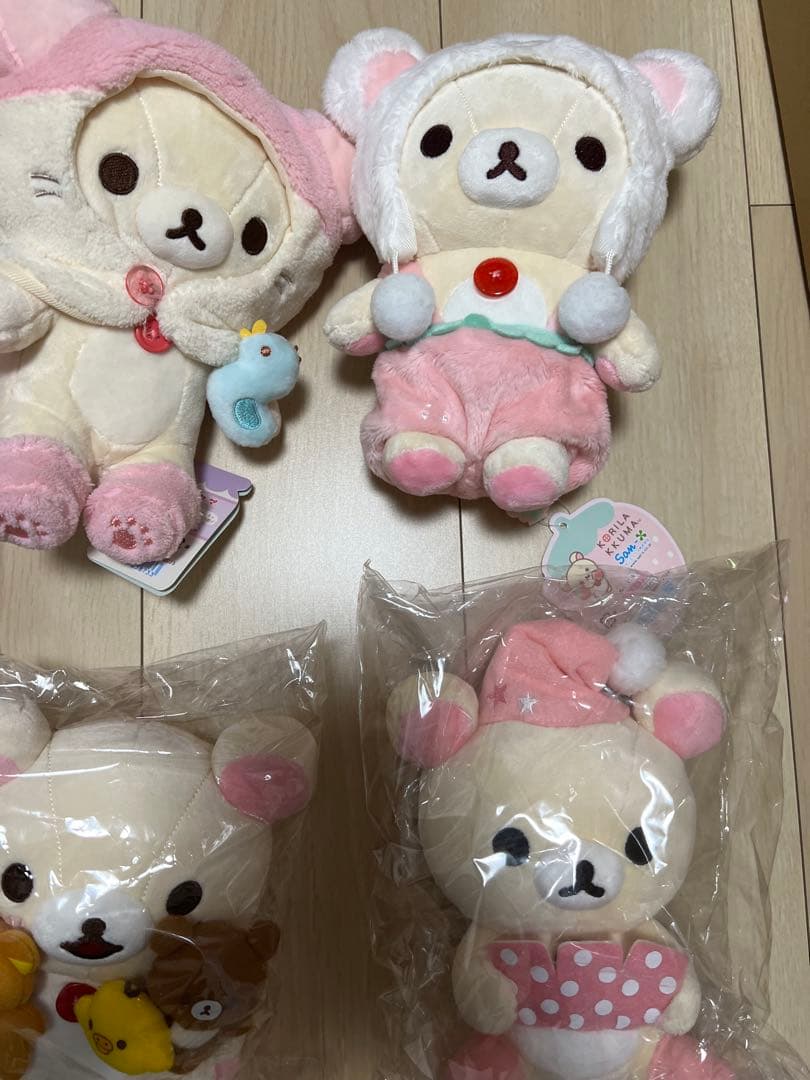 コリラックマ　タグ付きぬいぐるみ　9点セット