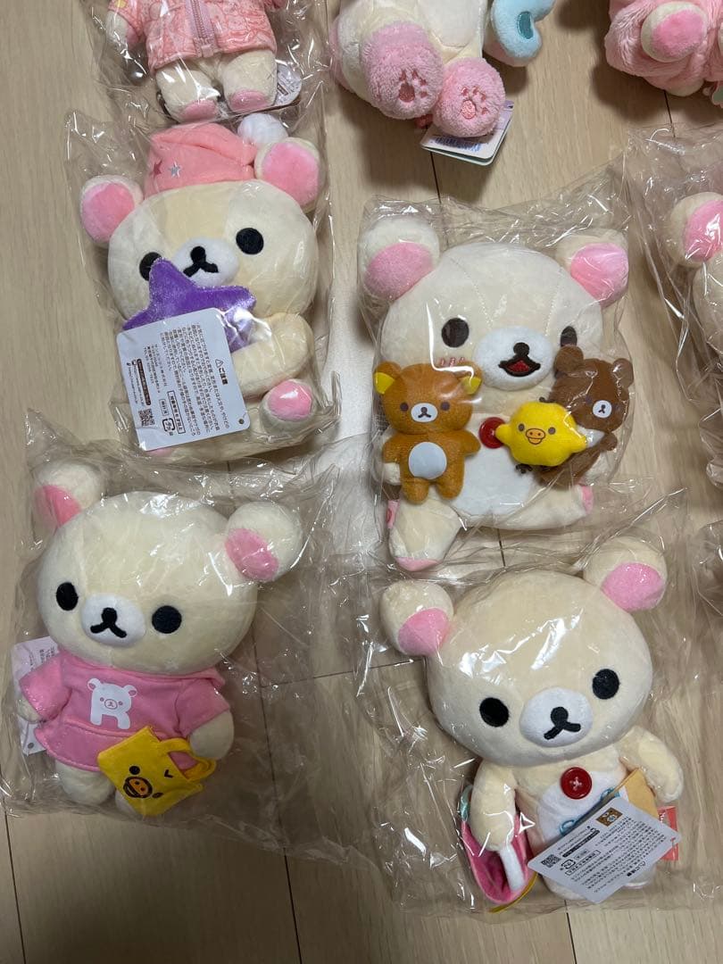 コリラックマ　タグ付きぬいぐるみ　9点セット
