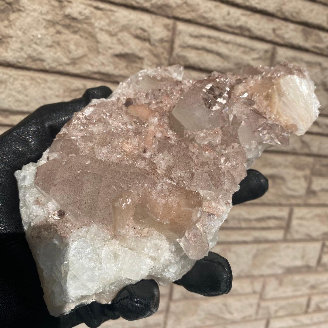 Pink apophylite ピンクアポフィライト 原石 クラスター ②