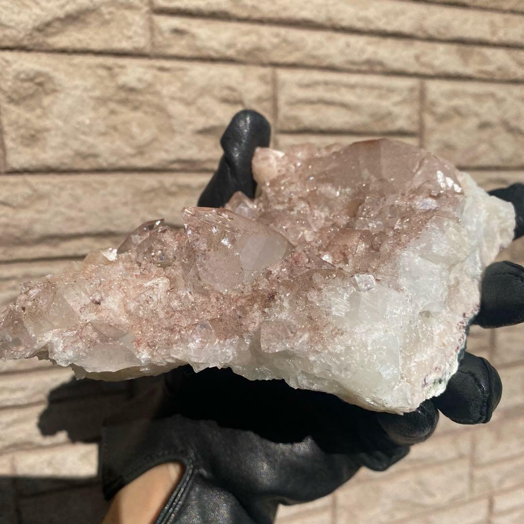 Pink apophylite ピンクアポフィライト 原石 クラスター ②