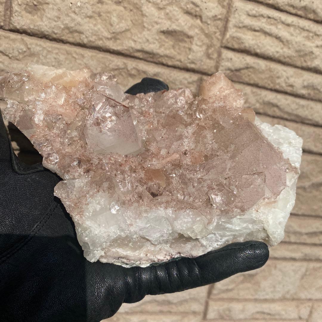 Pink apophylite ピンクアポフィライト 原石 クラスター ②