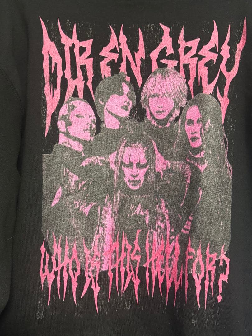 DIR EN GREY 海外公式 フード付きジップアップパーカー フーディー L