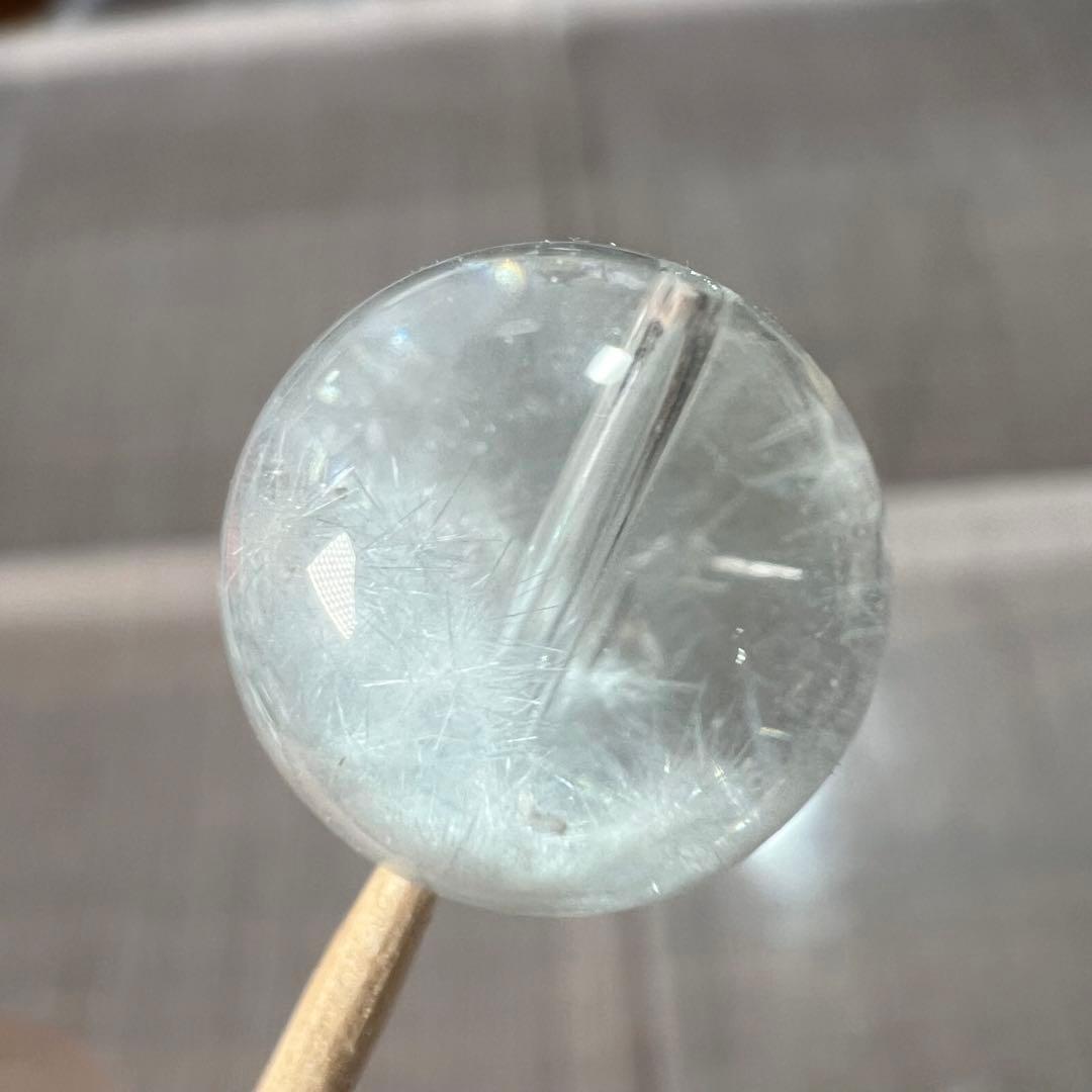 夢見る美しさ　高品質　デュモルチェライトインクォーツ　1粒　ビーズ　7