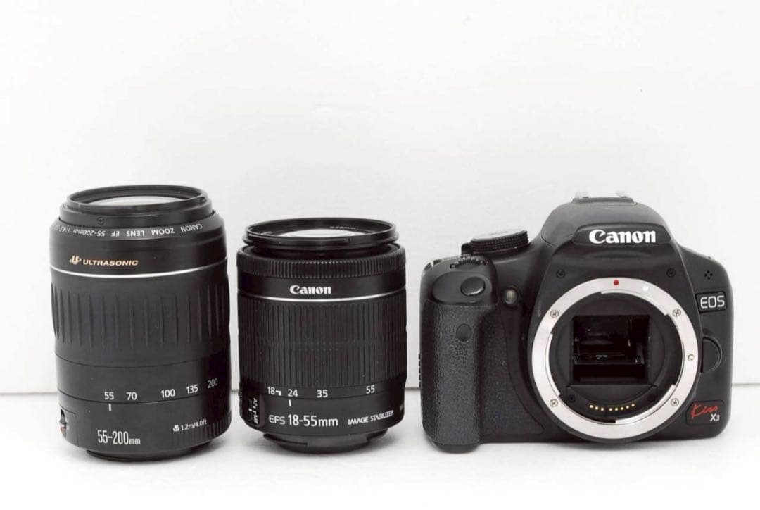 美品❤️Canon kiss X3 ダブルレンズ 初心者にもおすすめ 高画質