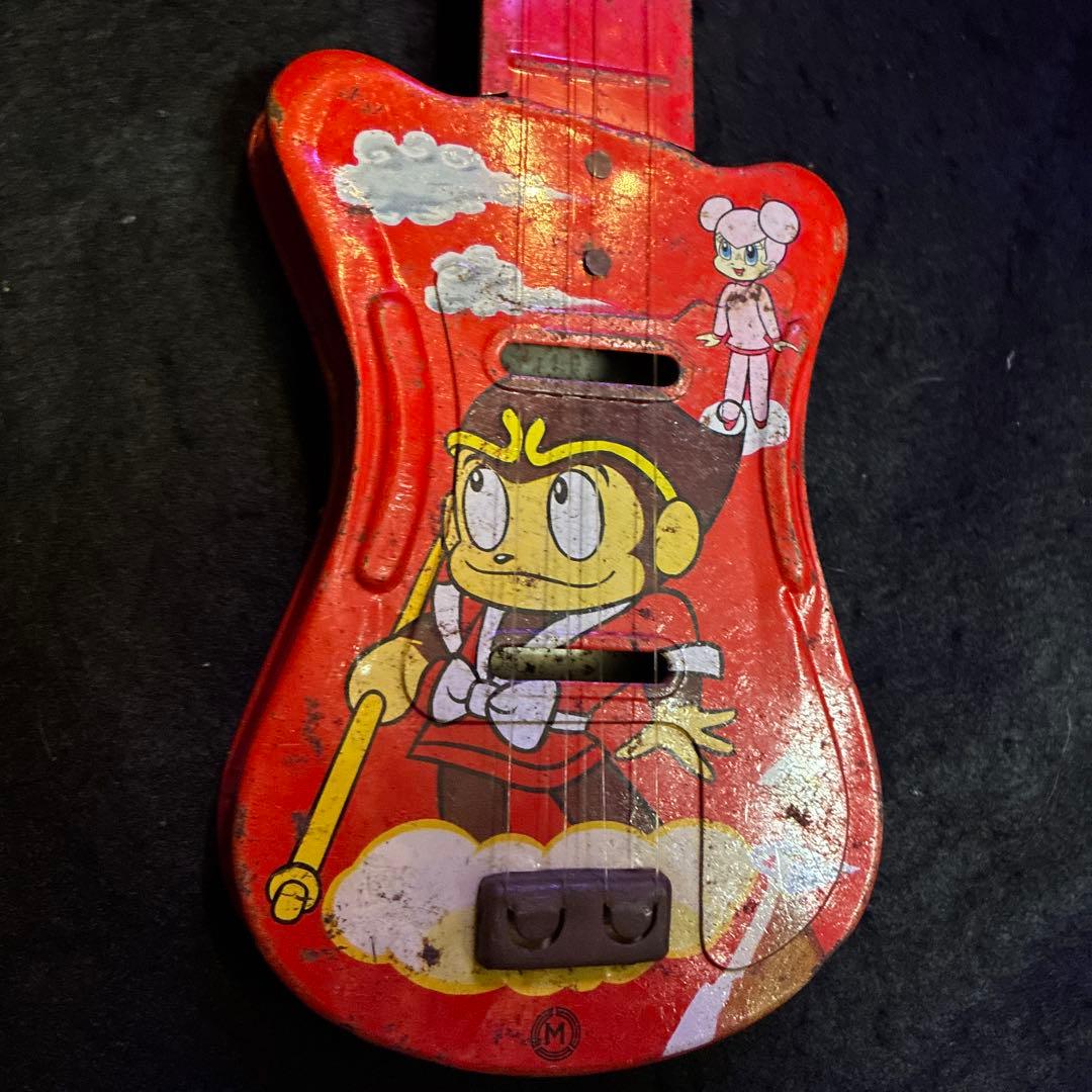 昭和レトロ　当時モノ　ブリキのおもちゃ　悟空の大冒険　エレキギター