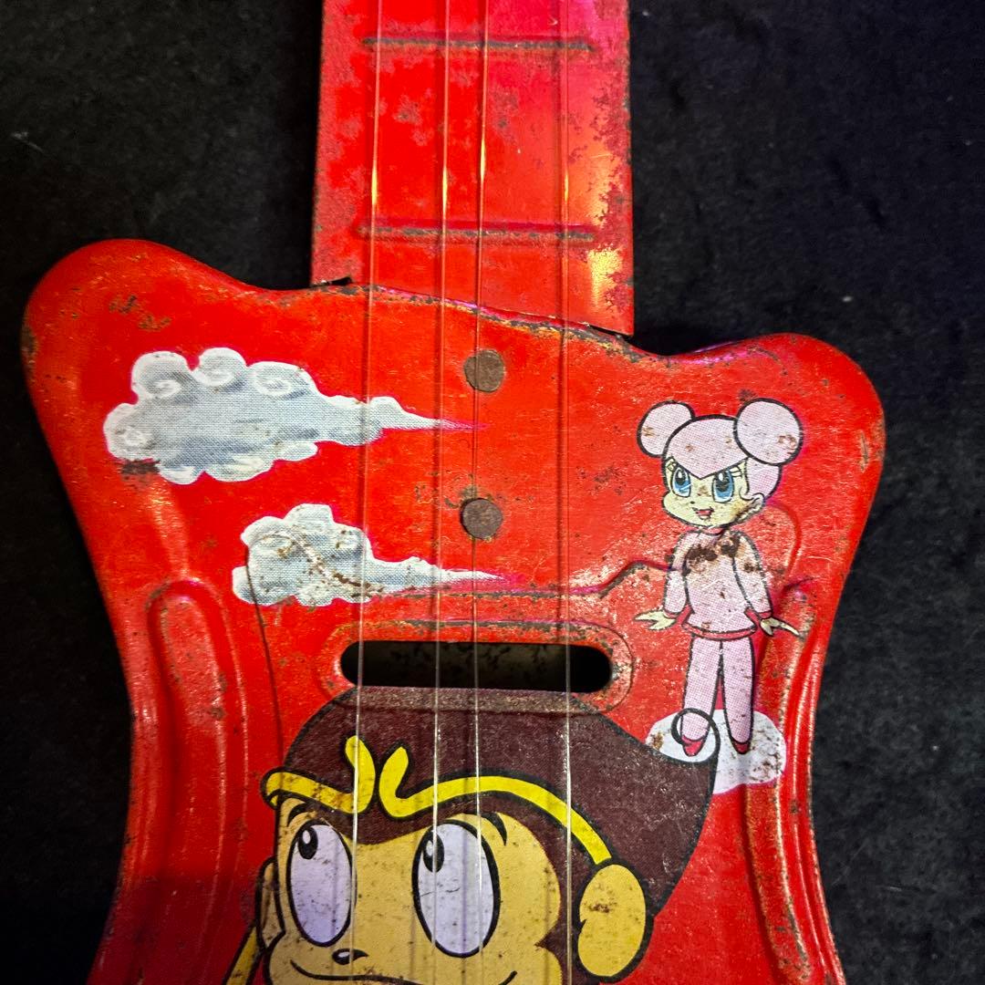 昭和レトロ　当時モノ　ブリキのおもちゃ　悟空の大冒険　エレキギター