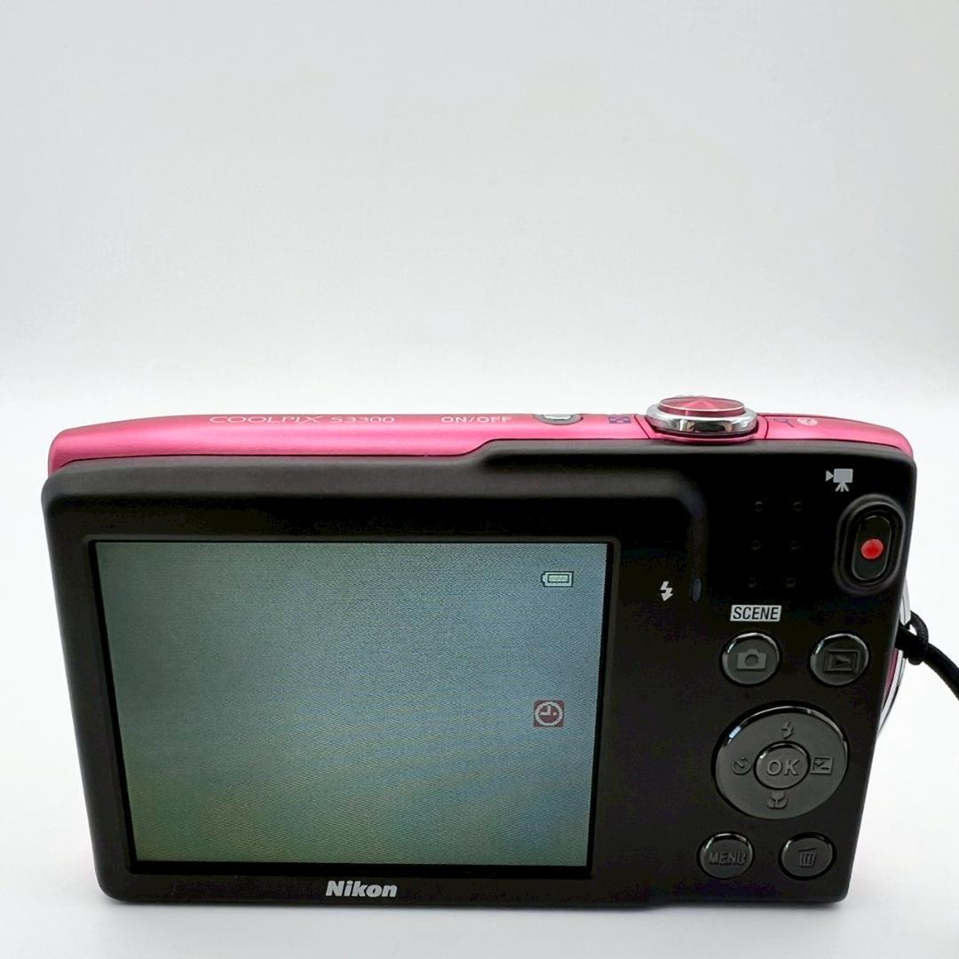 【完動品】Nikon COOLPIX S3300 コンデジ ピンク 動作確認済