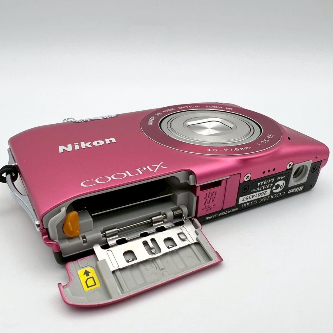【完動品】Nikon COOLPIX S3300 コンデジ ピンク 動作確認済