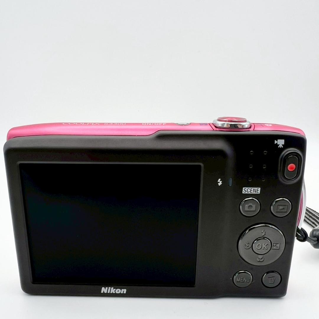 【完動品】Nikon COOLPIX S3300 コンデジ ピンク 動作確認済