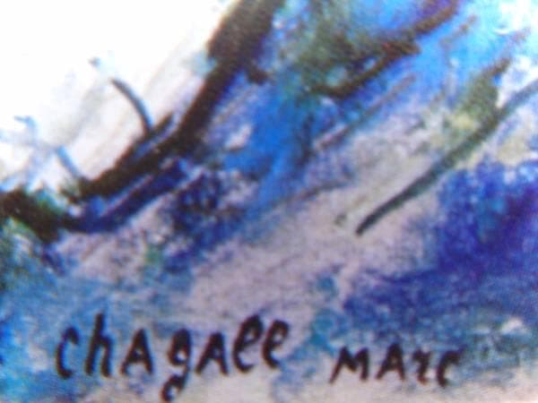 シャガールChagall、黄色の顔、希少な画集より、新品高級額装付