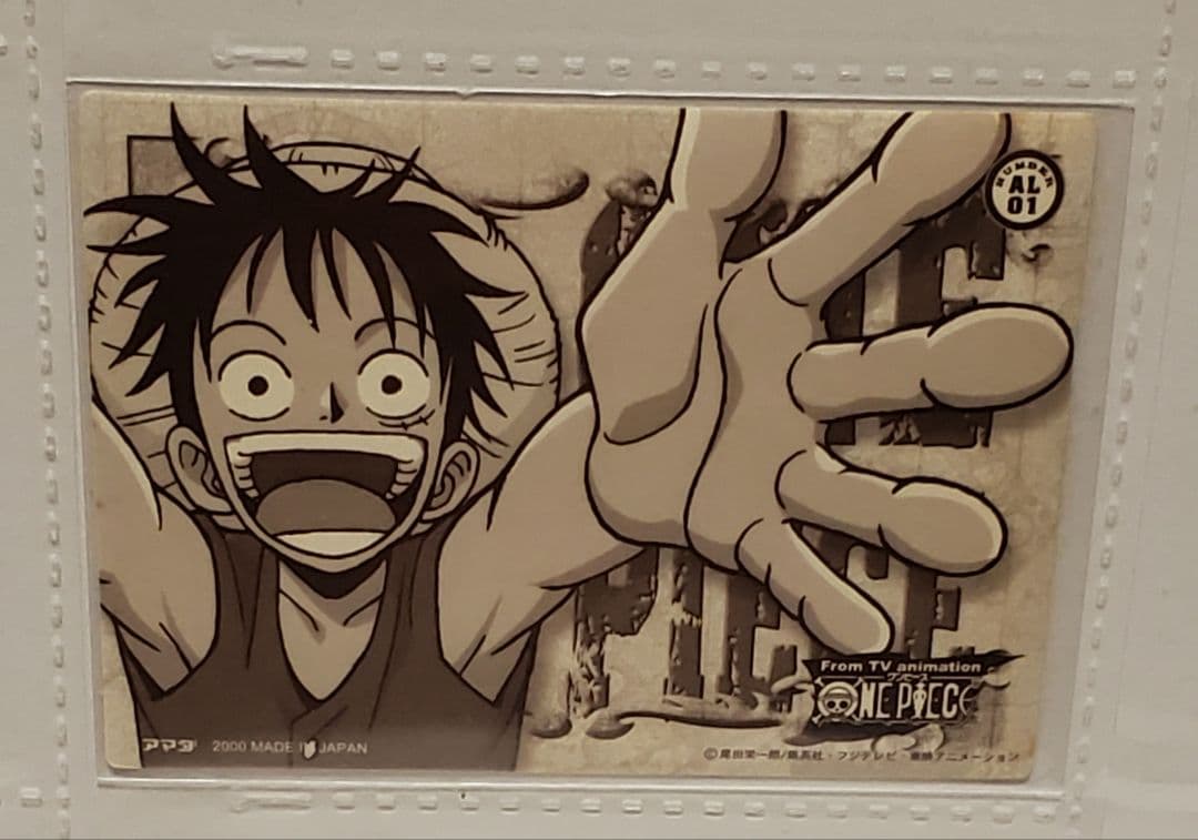 ワンピース トレーディングステッカーアルバム　ステッカー付