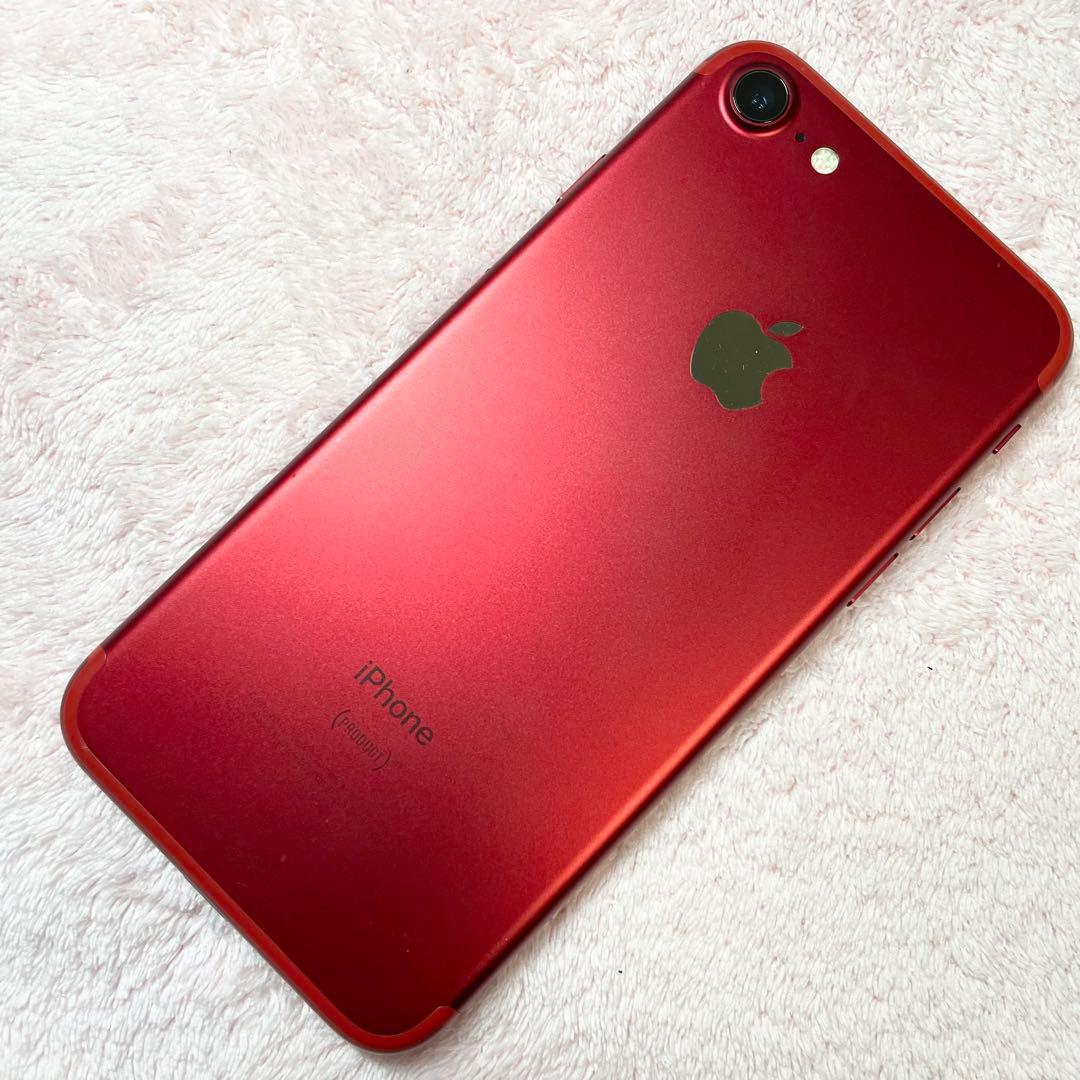 iPhone7 中古 レッド 本体のみ 動作確認済 128GB 1点