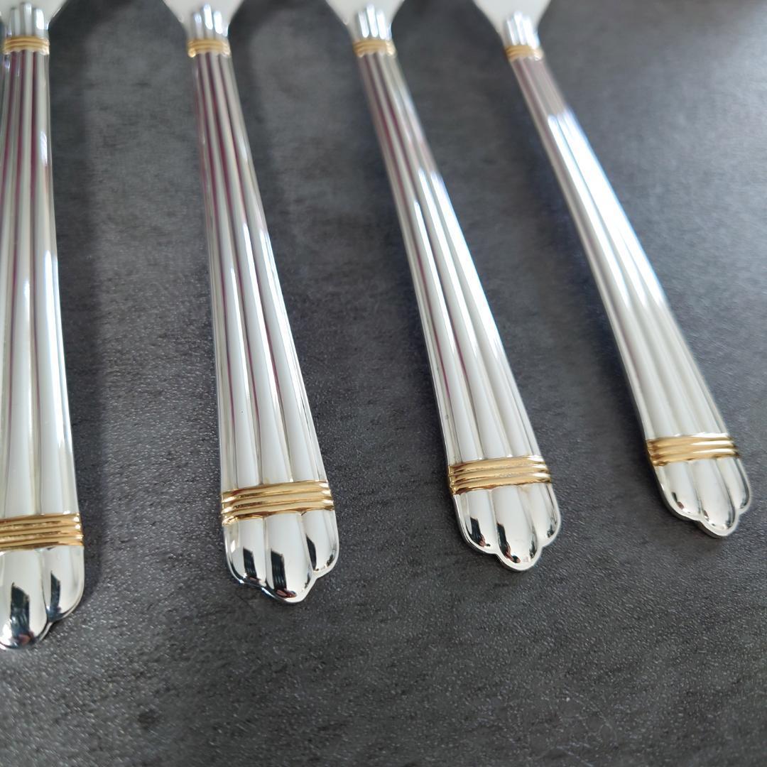 美品 クリストフル アリアゴールドリング ケーキフォーク 未開封含む 6点