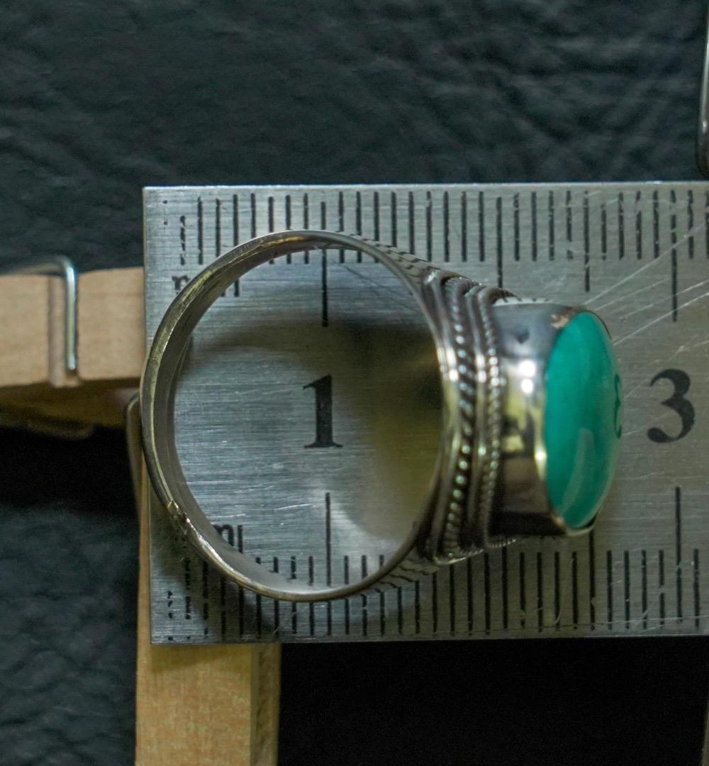 【高級天然】ターコイズ リング19号 インディアン 925シルバー