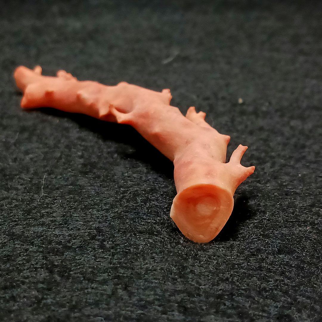 Y2678-4 国産桃色珊瑚原木 珊瑚 総重量32.5g 太軸