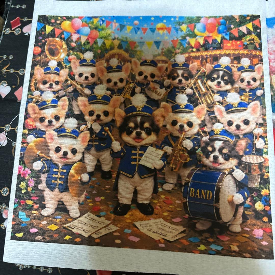 ハンドメイドハンカチ　ポーチ　見本