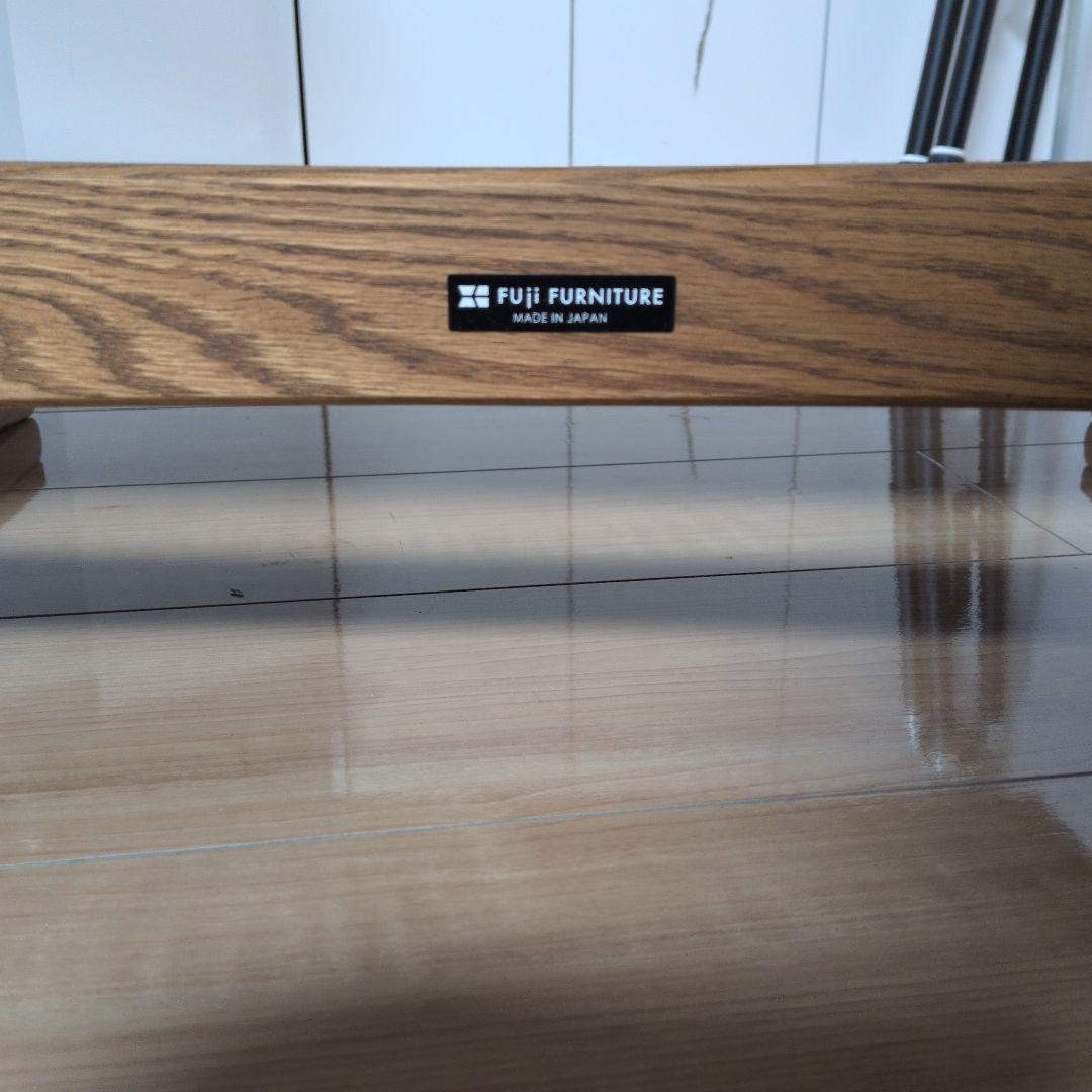 Agio FUJI FURNITURE ワイド肘無椅子ブラウン牛革/合皮 ソファ