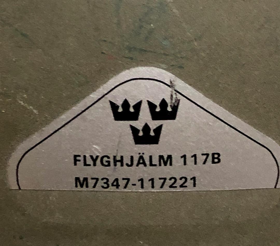 スウェーデン空軍 Model117B フライトヘルメット