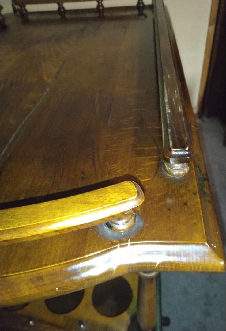 オールドカリモク古いkarimokuワインキャスターワゴン