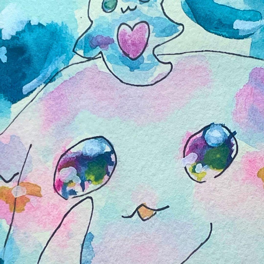 透明な青い世界/メンダコとクリオネ/原画イラスト