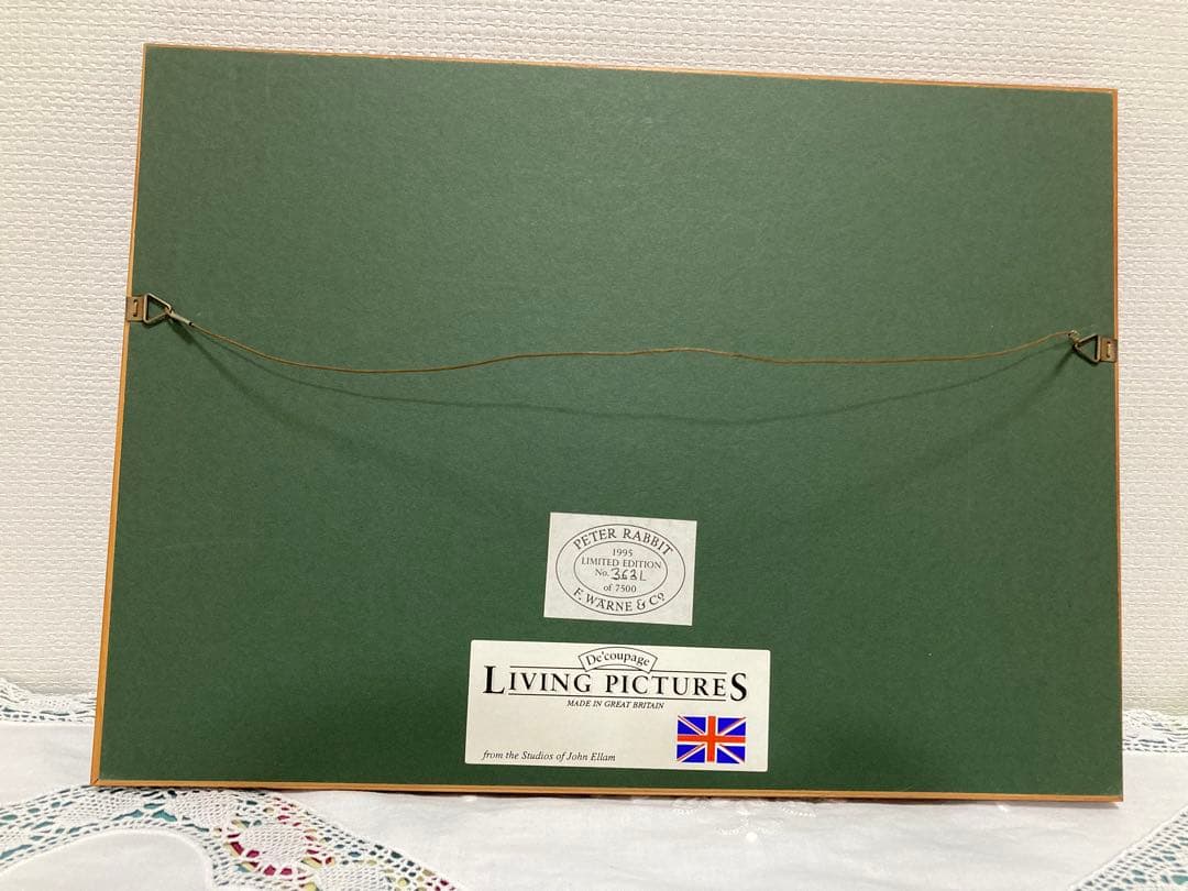 ★非常に美品★額・証明書あり★ピーターラビット立体絵画