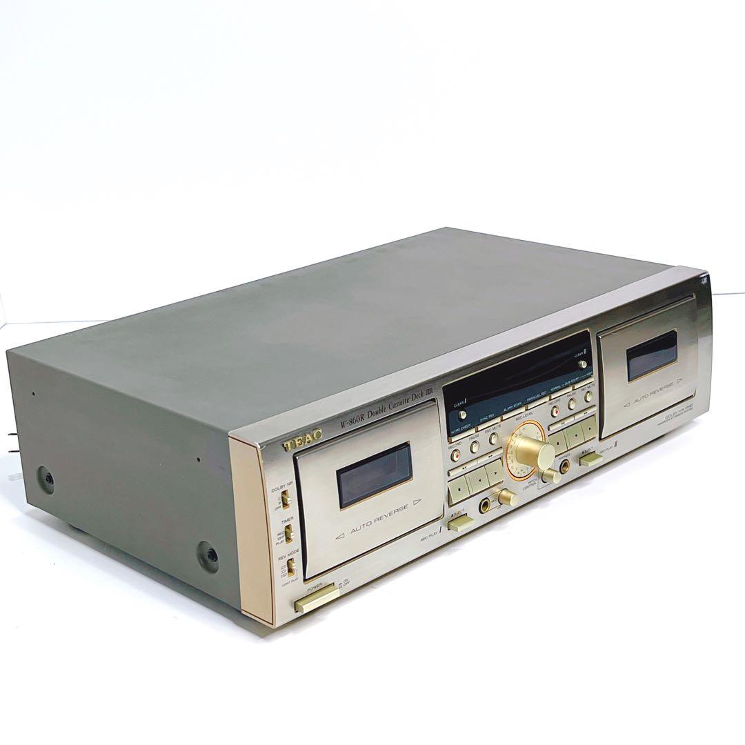 【良品・動作品】TEAC W-860R ダブルカセットデッキ　再生、録音OK