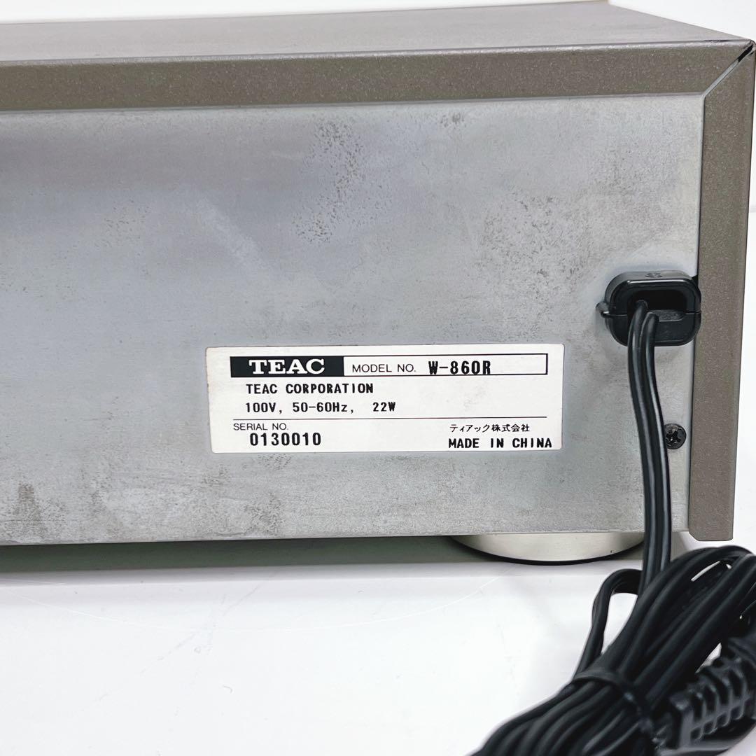 【良品・動作品】TEAC W-860R ダブルカセットデッキ　再生、録音OK