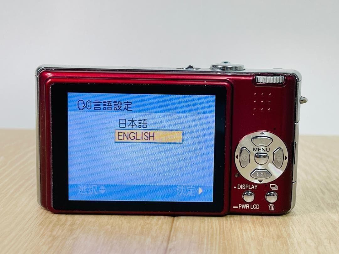 【美品】Panasonic LUMIX DMC-FX9 レッド デジタルカメラ