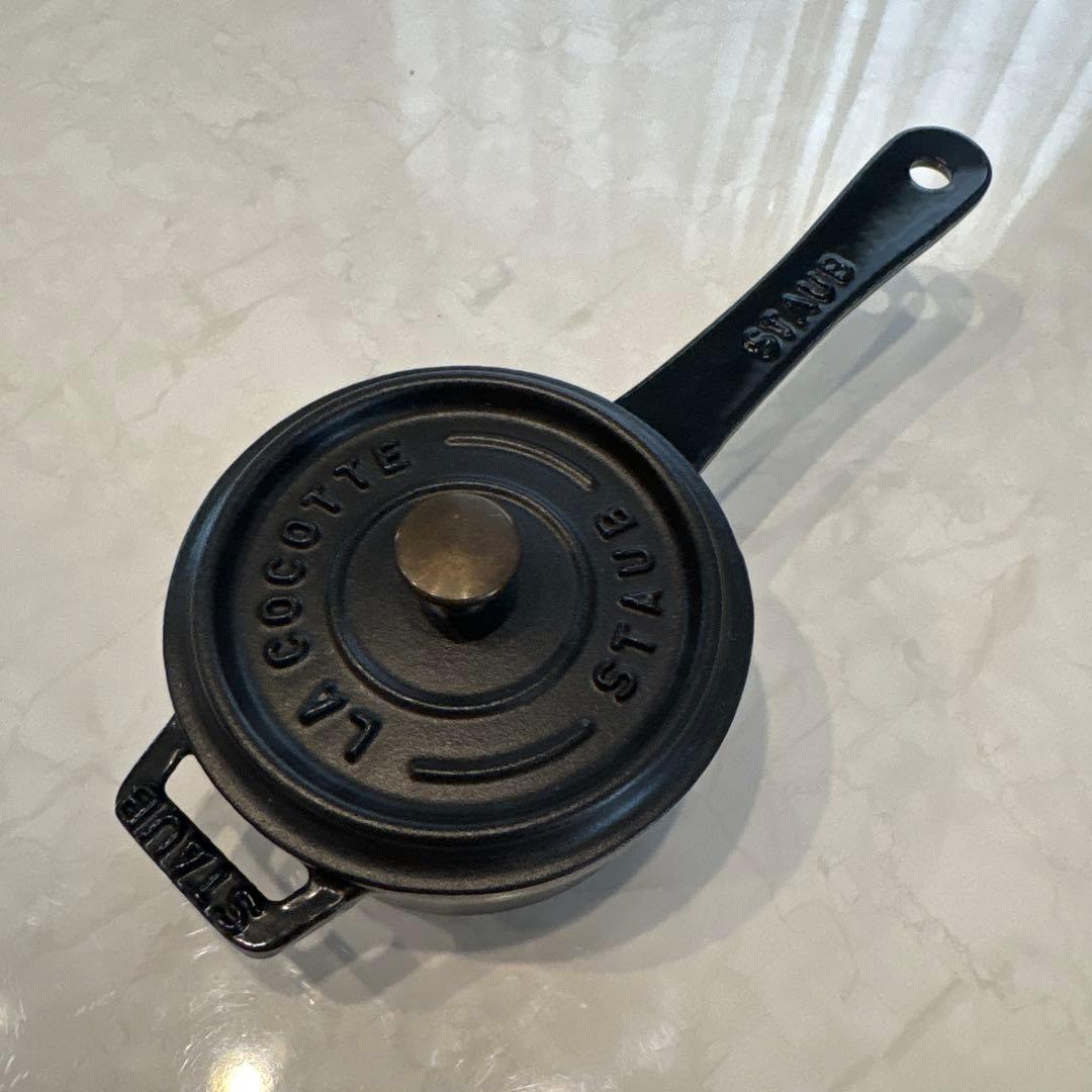 ストウブ　スモールソースパン　ブラック　黒STAUB 10cm