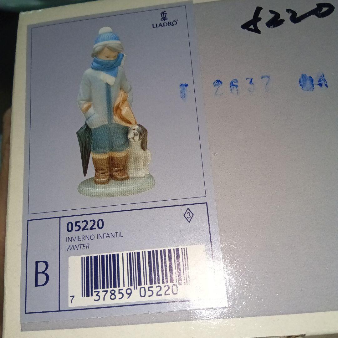 LLADRO 少年と子犬 陶器人形 専用箱あり