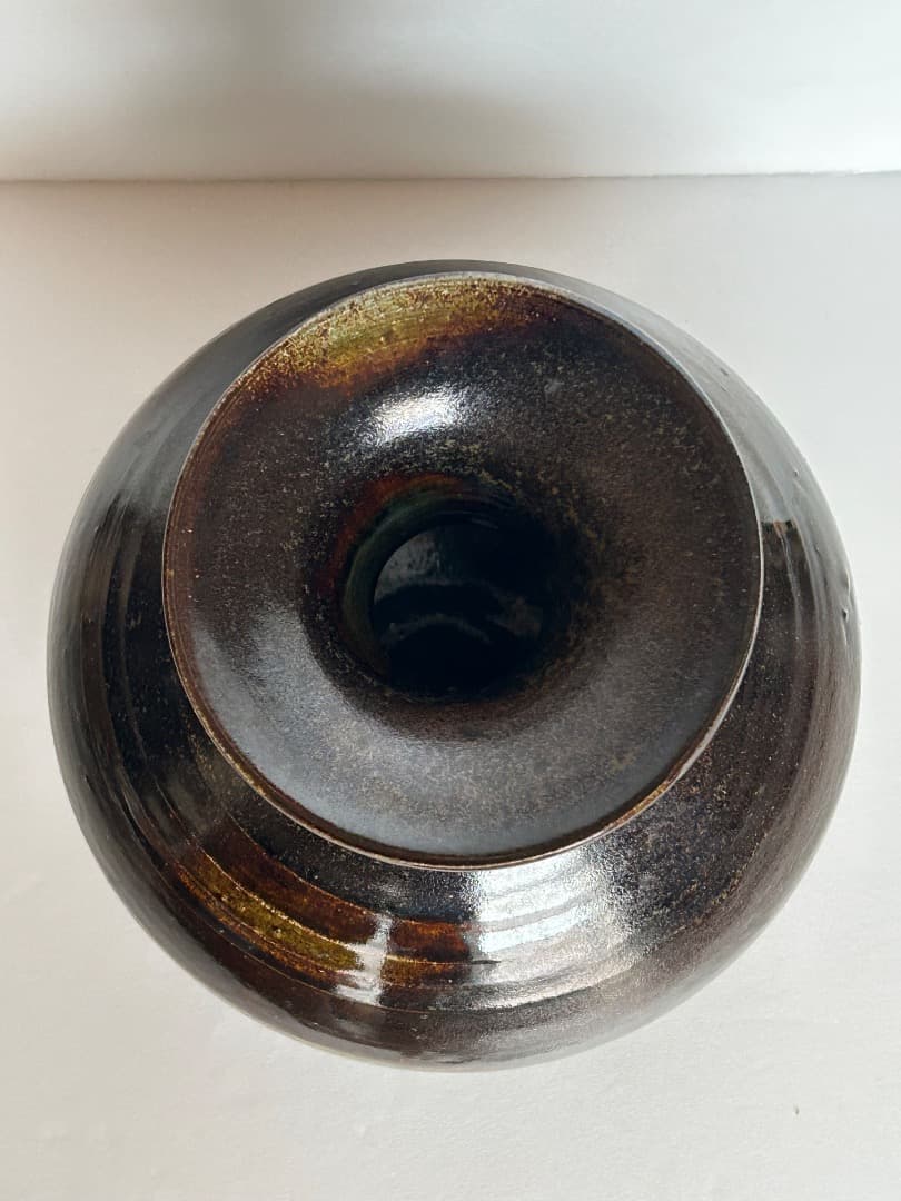 釉彩花瓶　(中島翁介 作)