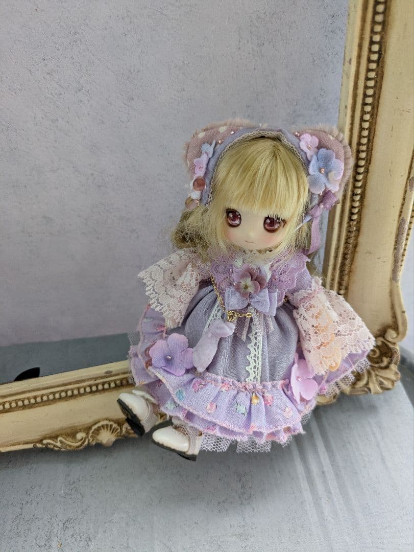 予約限定♪オビツ１１ピコニーモPお洋服セット♪ライラックなこぐまちゃんAlice