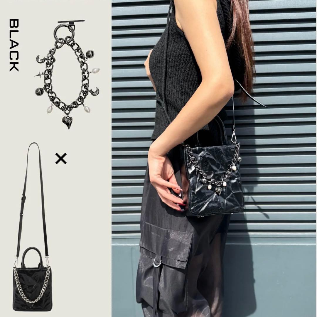 【glamlips】 Multi way chain ブラック※限定カラー