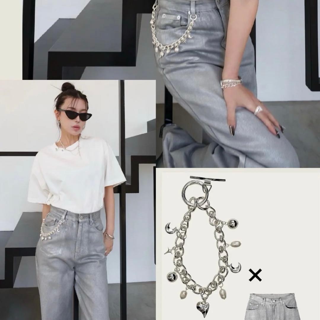【glamlips】 Multi way chain ブラック※限定カラー