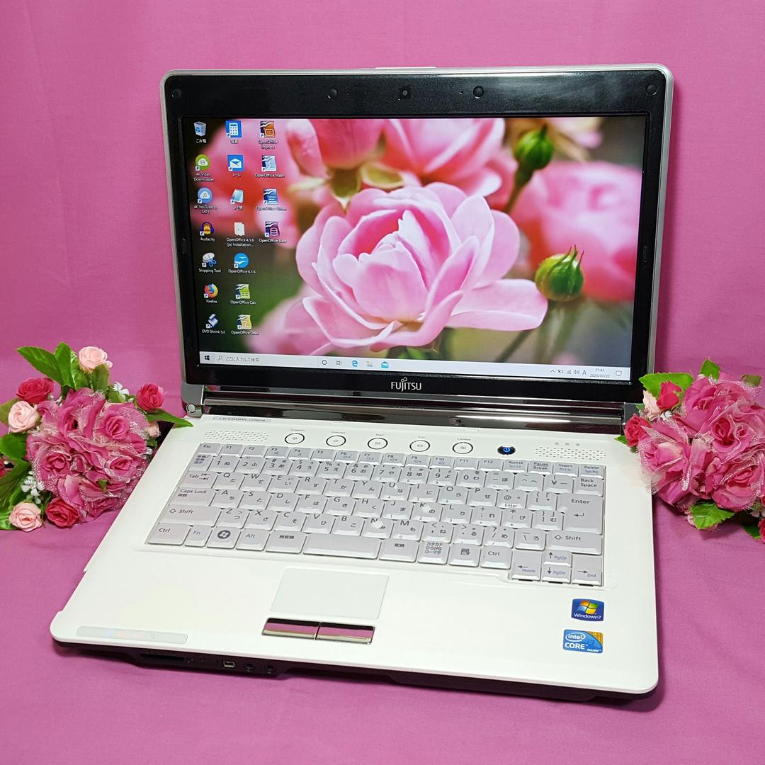 富士通ノートPC❥Webカメラ❥最新WIN10❥大容量HDD&CORE-I3❥