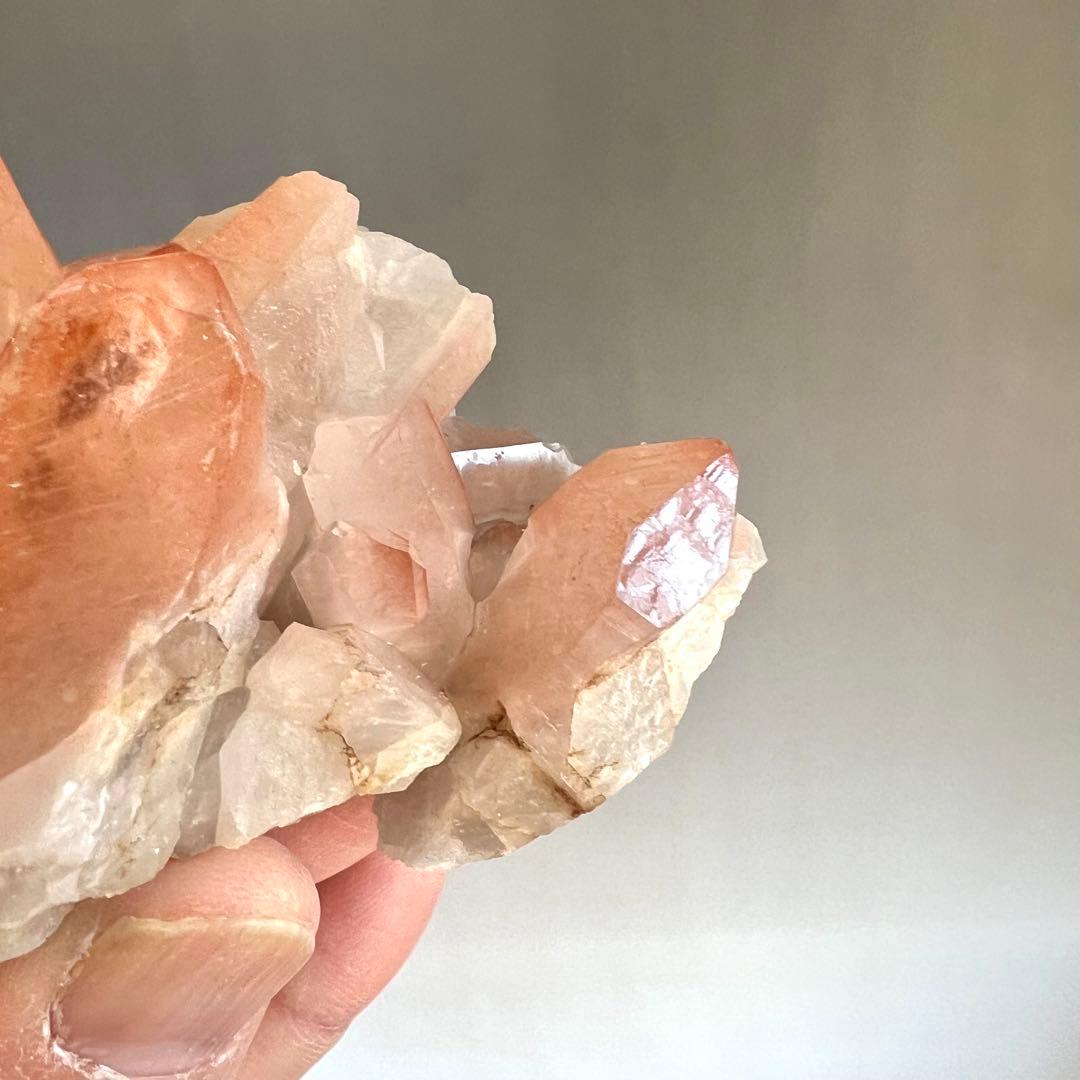 ストロベリーレムリアン　ディアマンティーナ産　クラスター　36 ピンクレムリアン