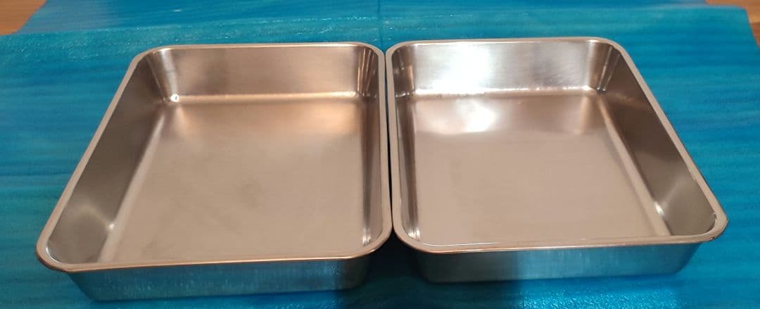 業務用　蓋付きステンレスバット8枚取　2個　10枚取　2個の4個セット