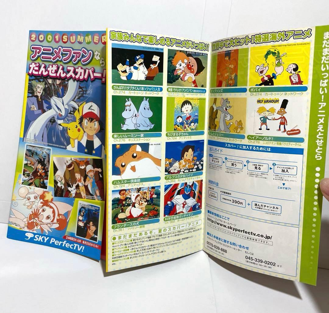 スカパー　2001 夏 SUMWER ルギア爆誕　チラシ　カーボイビバップ