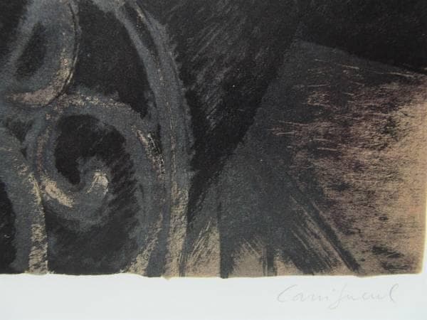 カシニョール、「毛皮の婦人」、希少な大判額装用画集より、新品高級額装付