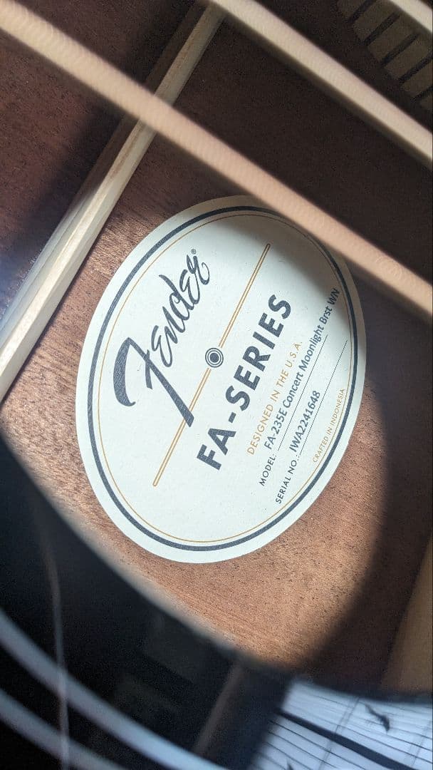 Fender FA-235E Moonlight Brust エレアコ アコギ