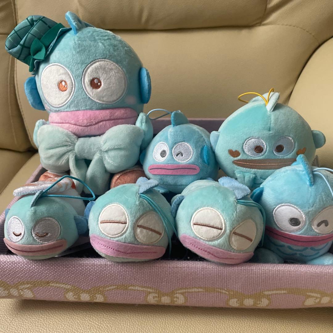 ハンギョドンぬいぐるみ1点とマスコット６点　マスコットまとめ売りです。