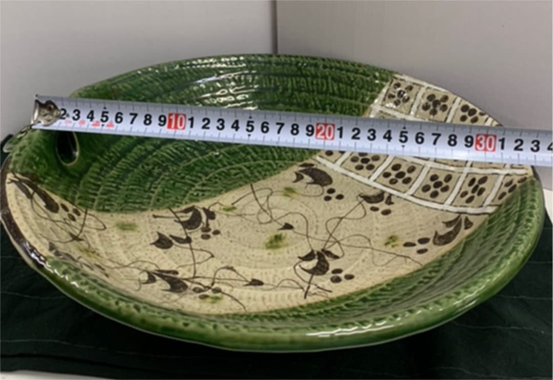 織部　武右衛門作　美濃焼　大皿　片口鉢　大鉢　オシャレ器　翔no.1