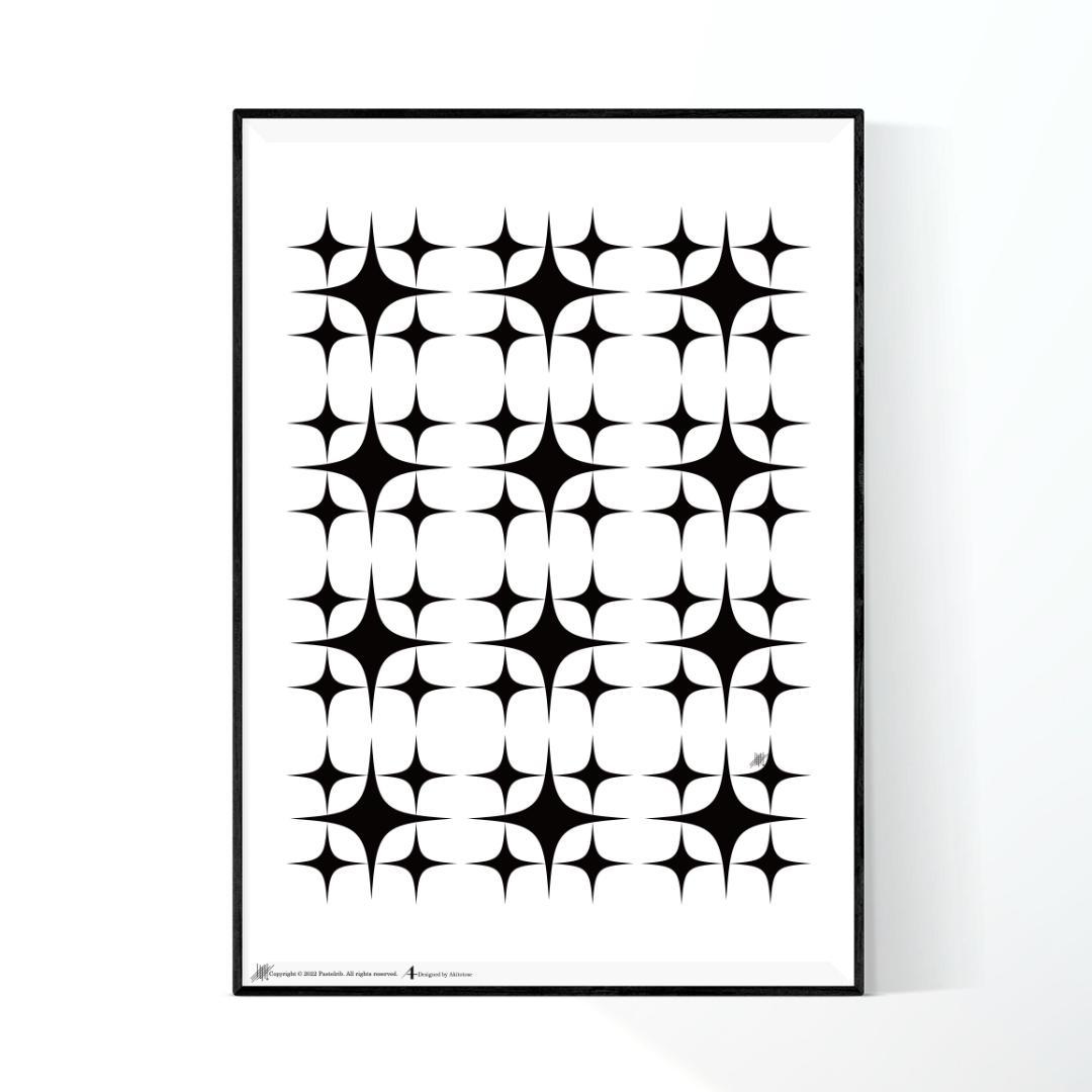 【SALE】PASTELRIB アートポスター（A4サイズ）約21ｘ30cm