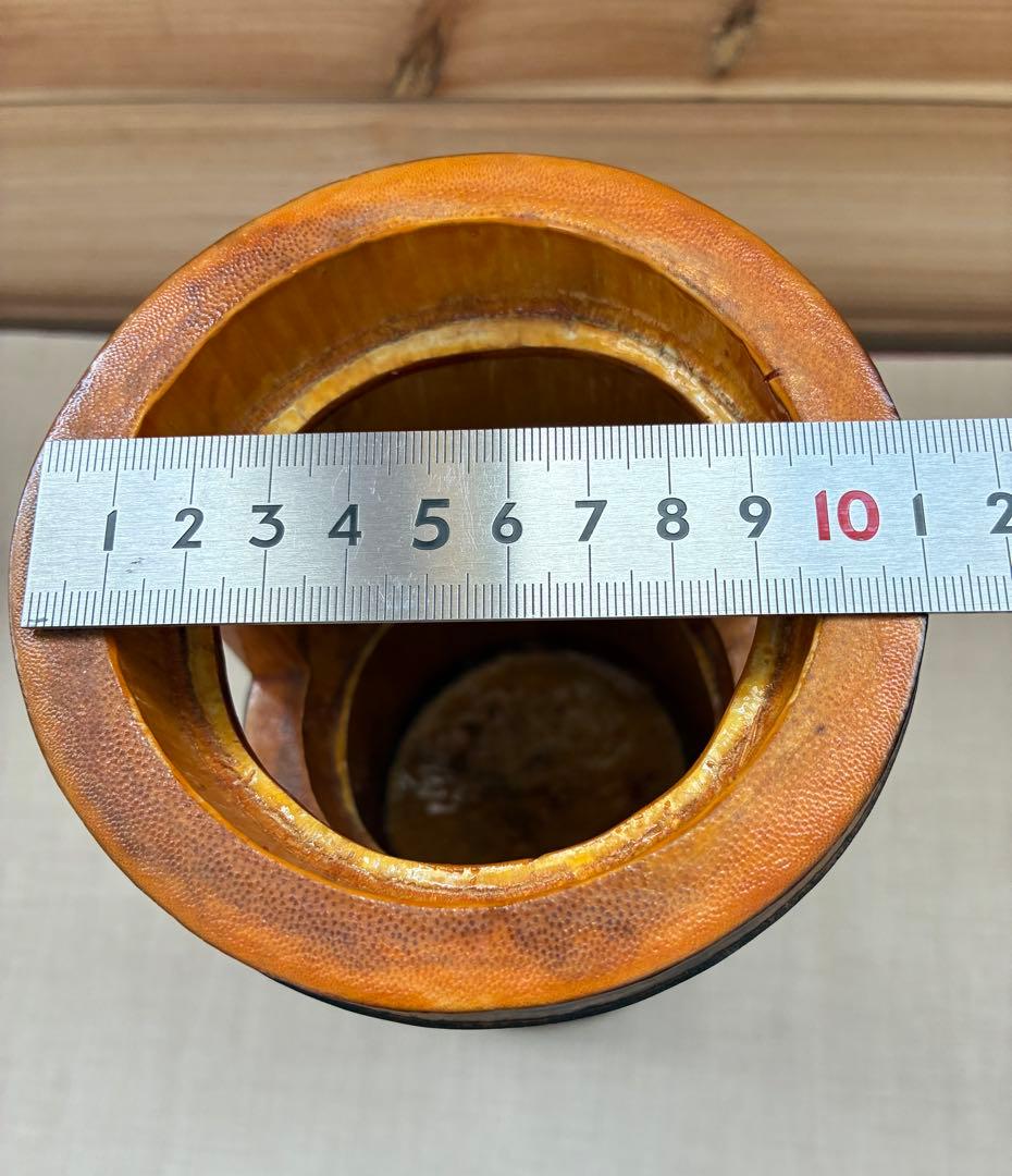 天然竹 花器 大型32cm 和モダン 竹花瓶 飾